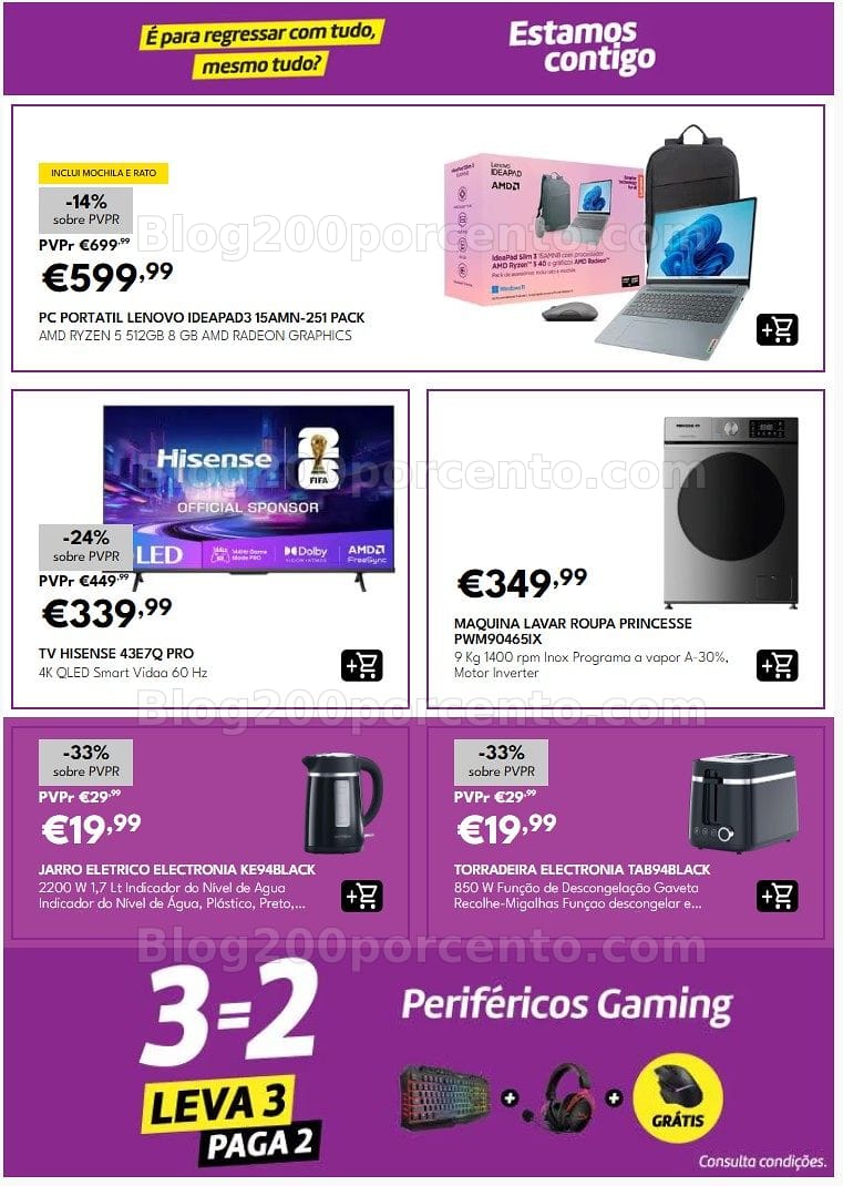 Antevisão Folheto RADIO POPULAR Promoções de 3 a 11 setembro